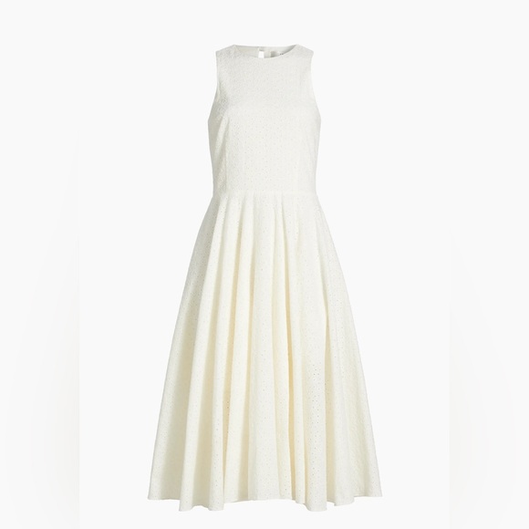 FRAME
Eyelet Cotton Fit-&-Flare Midi-Dress - Picture 3 of 13